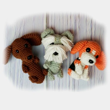 Pack PATRÓN perritos Amigurumis