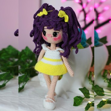 Patrón Lilia Amigurumi Vestido Amarillo